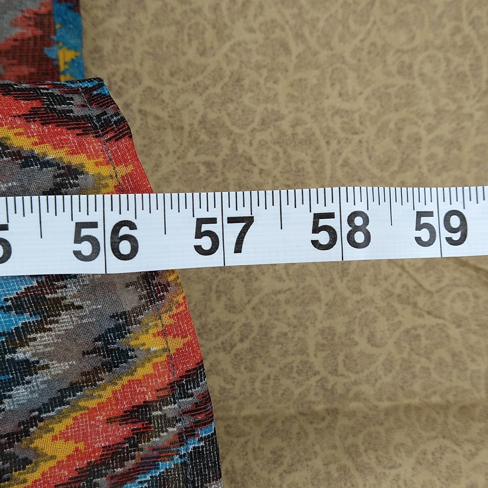 Women Multi-Colored Long Dress Size: L - Picture 10 of 10